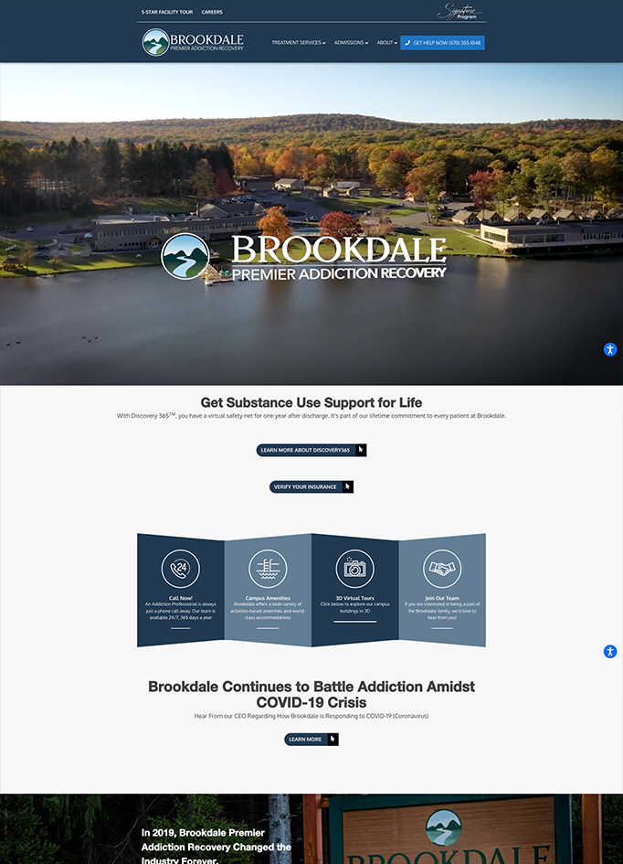 Brookdale-Recovery-Website-Portfolio